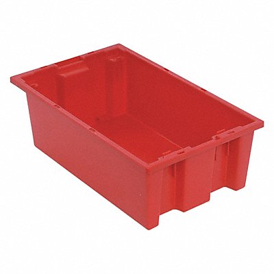 E1878 Stk and Nest Ctr Red Solid Polypropylene