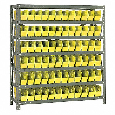 E1510 Bin Shlvng 12inx39inx36in Yellow