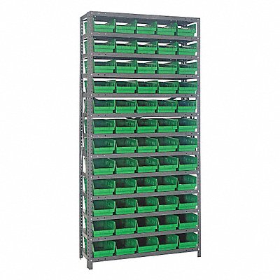 E1507 Bin Shlvng 12inx75inx36in Green