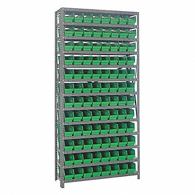 E1506 Bin Shlvng 12inx75inx36in Green