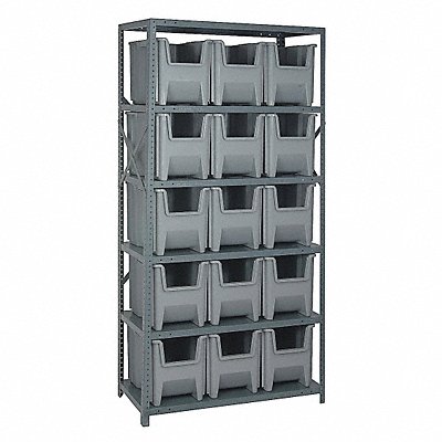 E1494 Bin Shlvng 18inx75inx36in Gray