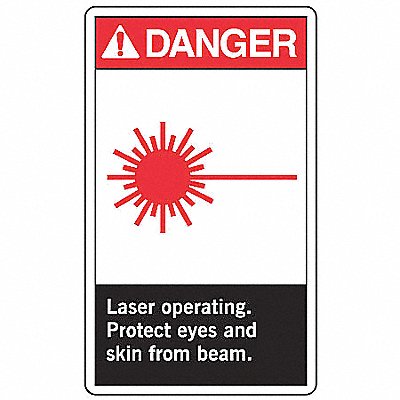 Safety Label 5in x 3.5in Vinyl PK5