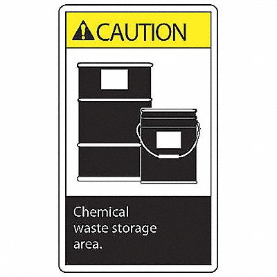 DOT Handling Label Waste 3-1/2 W PK5