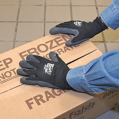 Cold Protection Gloves Latex L Gray PR