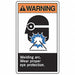 Safety Label 5 inx3 1/2 in Vinyl PK5