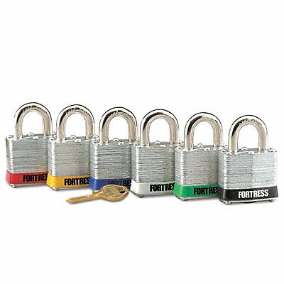 Lockout Padlock KD Black 1-1/4 H