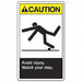 Safety Label 5 inx3 1/2 in Vinyl PK5