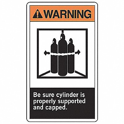 Safety Label 5 inx3 1/2 in Vinyl PK5