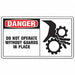 Safety Label 3 1/2 inx5 in Vinyl PK5