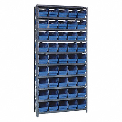 E1516 Bin Shlvng 18inx75inx36in Blue