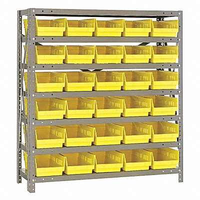 E1512 Bin Shlvng 12inx39inx36in Yellow