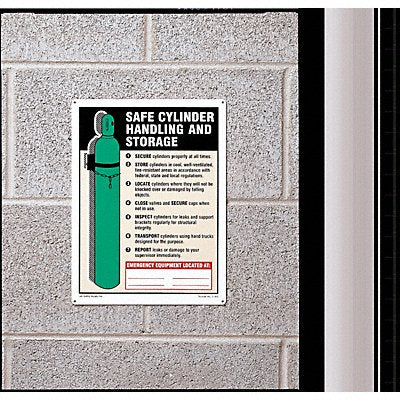 Safety Sign 10 inx7 in Vinyl