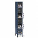 Box Locker Clearview 1 Wide 6 Tier Blue