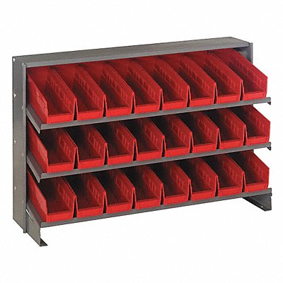 E1540 Bench Pick Rack 12x21x36in Red