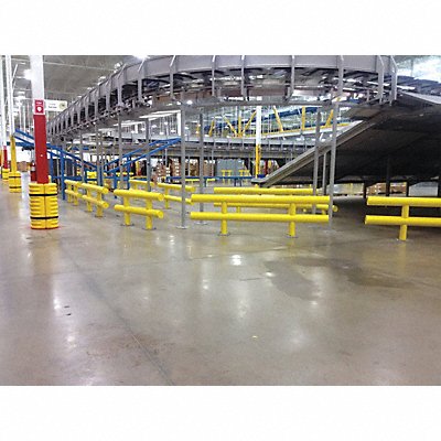 Guard Rail System Yellow 42 in H Steel