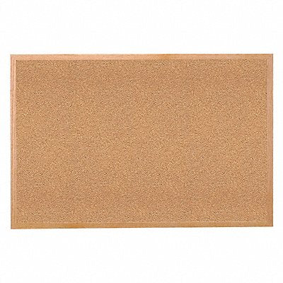 Bulletin Board Cork Wood Frame 96x48