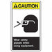 Safety Label 5 inx3 1/2 in Vinyl PK5