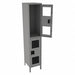 Wrdrb Lockr Clearview 1 Wide 2 Tier Gray