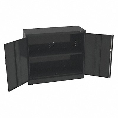 Storage Cabinet 42 x48 x18 Black 2Shlv