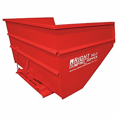 Self Dumping Hopper 6000 lb Red