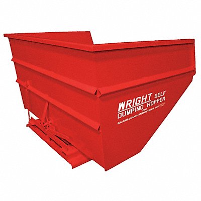 Self Dumping Hopper 6000 lb Red