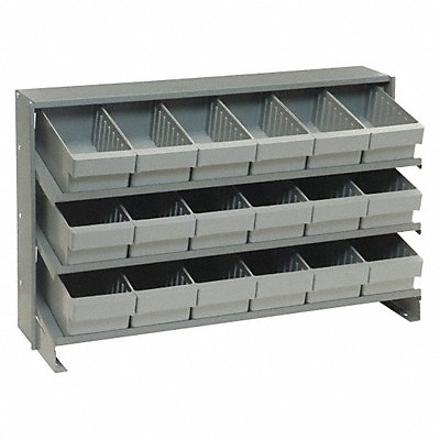 F1586 Bench Pick Rack 12x21x36in Gray