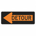 Detour Left Traffic Sign 18 x 48 