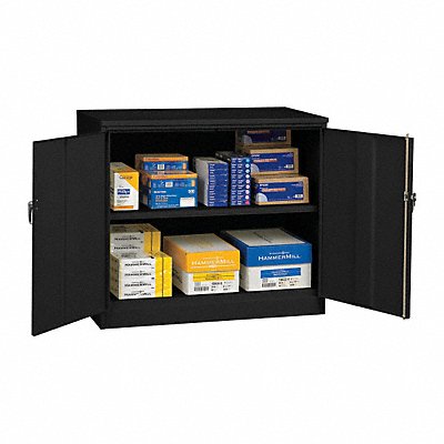 Storage Cabinet 42 x48 x18 Black 2Shlv