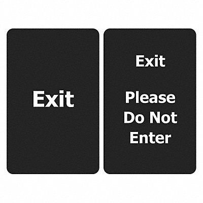 EXIT PLEASE DO NOT ENTER BLACK