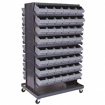 J0326 Mobile Pick Rack Gray Steel