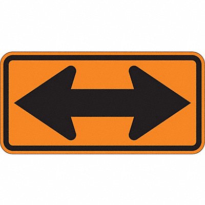 Double Arrow Traffic Sign 24 x 48 