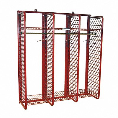 Turnout Gear Rack Wall Mount 3 Comprtmnt