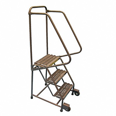 Tilt and Roll Ladder Steel 28-1/2 In.H