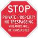 Rflct Auth Personnel Stop Sign 12x12in