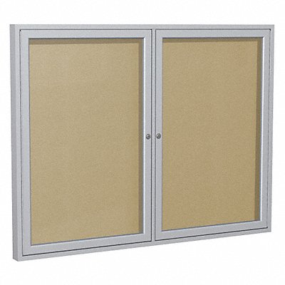 Enclosed Bulletin Board Tack 60x48 In.