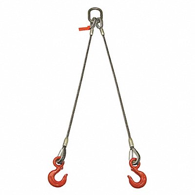 Wire Rope Sling Double Leg 6 ft.L