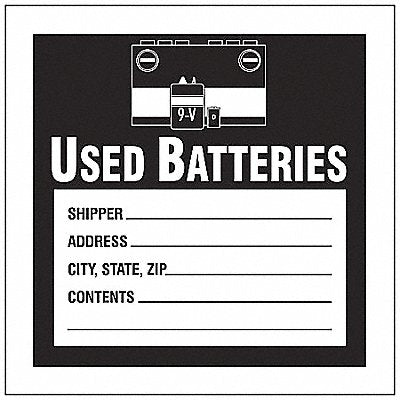 DOT Handling Label Waste 4 W PK100