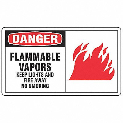 Safety Label 3 1/2 inx5 in Vinyl PK5