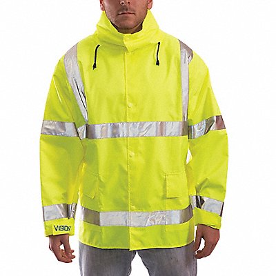 Rain Jacket Class 3 Type P Ylw/Grn 5XL