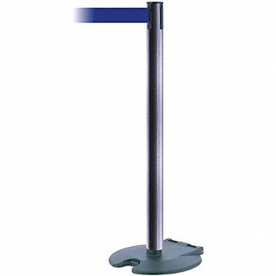 Barrier Post with Belt Cast Iron