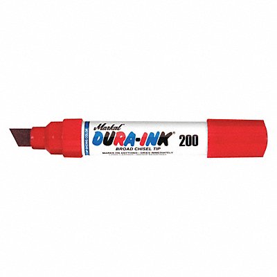 E5675 DURA INK 200 MARKER BROAD CHISEL TIP RED