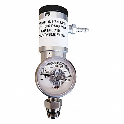 Gas Regulator 0.1 to 7Lpm