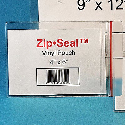 Zip Seal Vinyl Pouches 3x5IN PK25