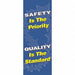 Safety Banner 74in x 28in Poly Sheeting