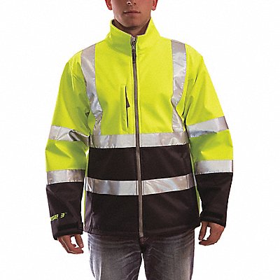 Breathable Rain Jacket Hi-Vis Ylw/Grn L