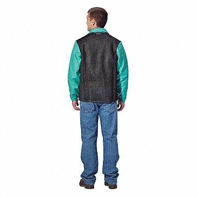 FR Welding Jacket Green Cane Back M