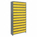 E6888 Enclosed Bin Shlvng 18x75x36in Yellow