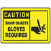 Safety Label 3 1/2 inx5 in Vinyl PK5