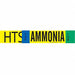 Pipe Marker Ammonia 4 in H 24 in W