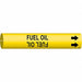 Pipe Marker Fuel Oil 2 in H 2 in W